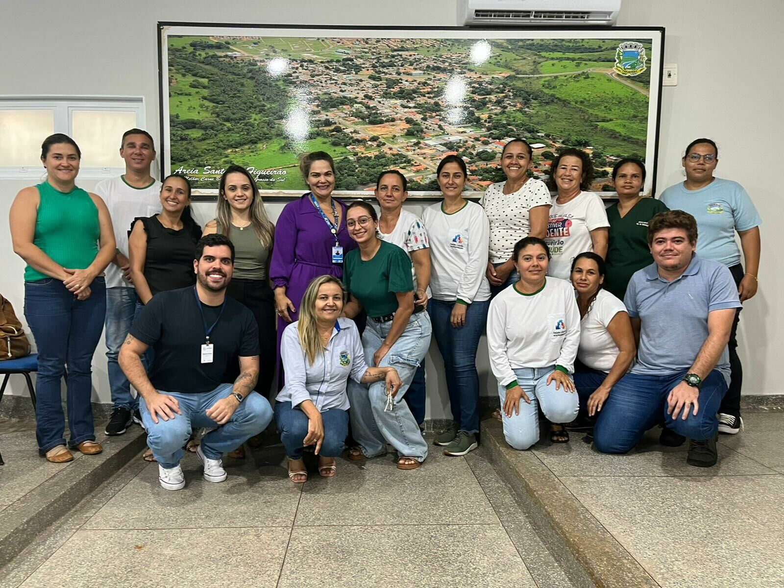 Imagem de compartilhamento para o artigo Figueirão recebe equipe do PlanificaSUS para qualificar atendimento na Atenção Primária à Saúde da MS Todo dia